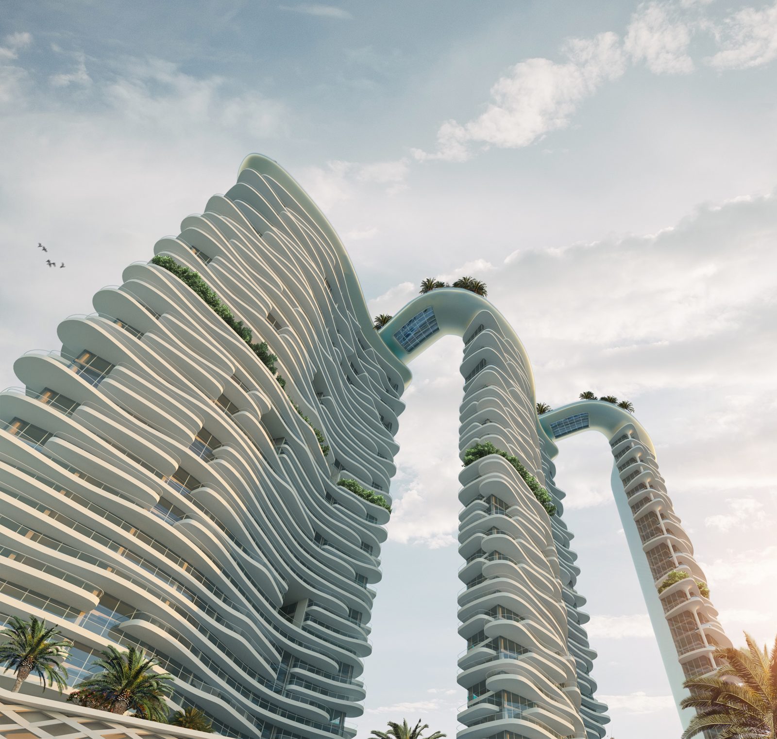 Рендер Skycrest от DAMAC, Дубай