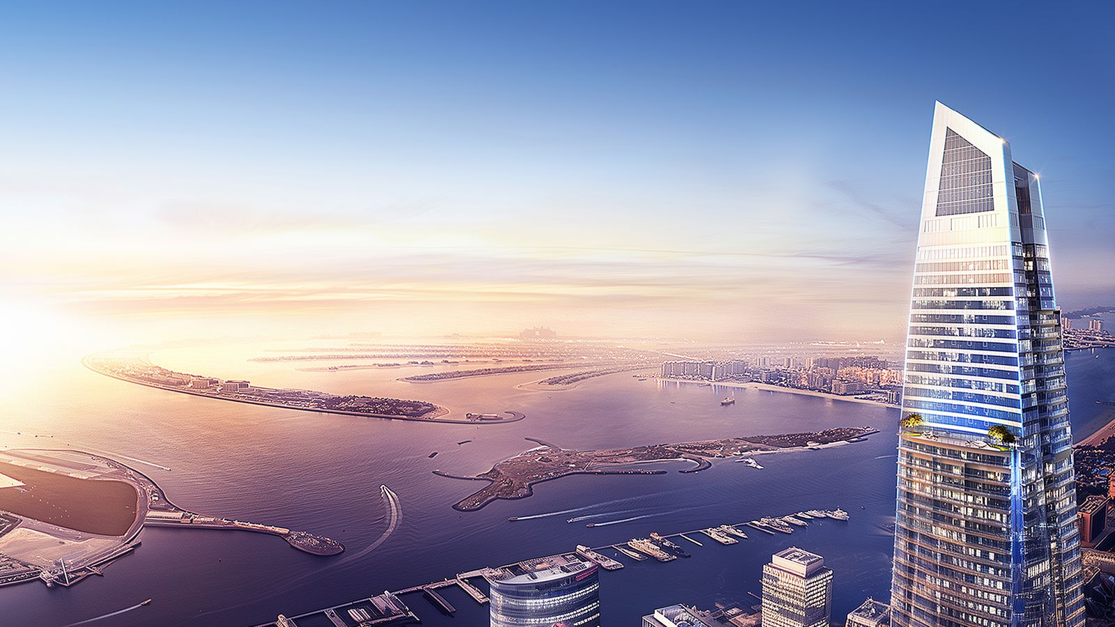Рендер DAMAC Heights, Дубай