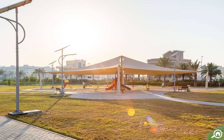 Community park and playground in JVC, Dubai