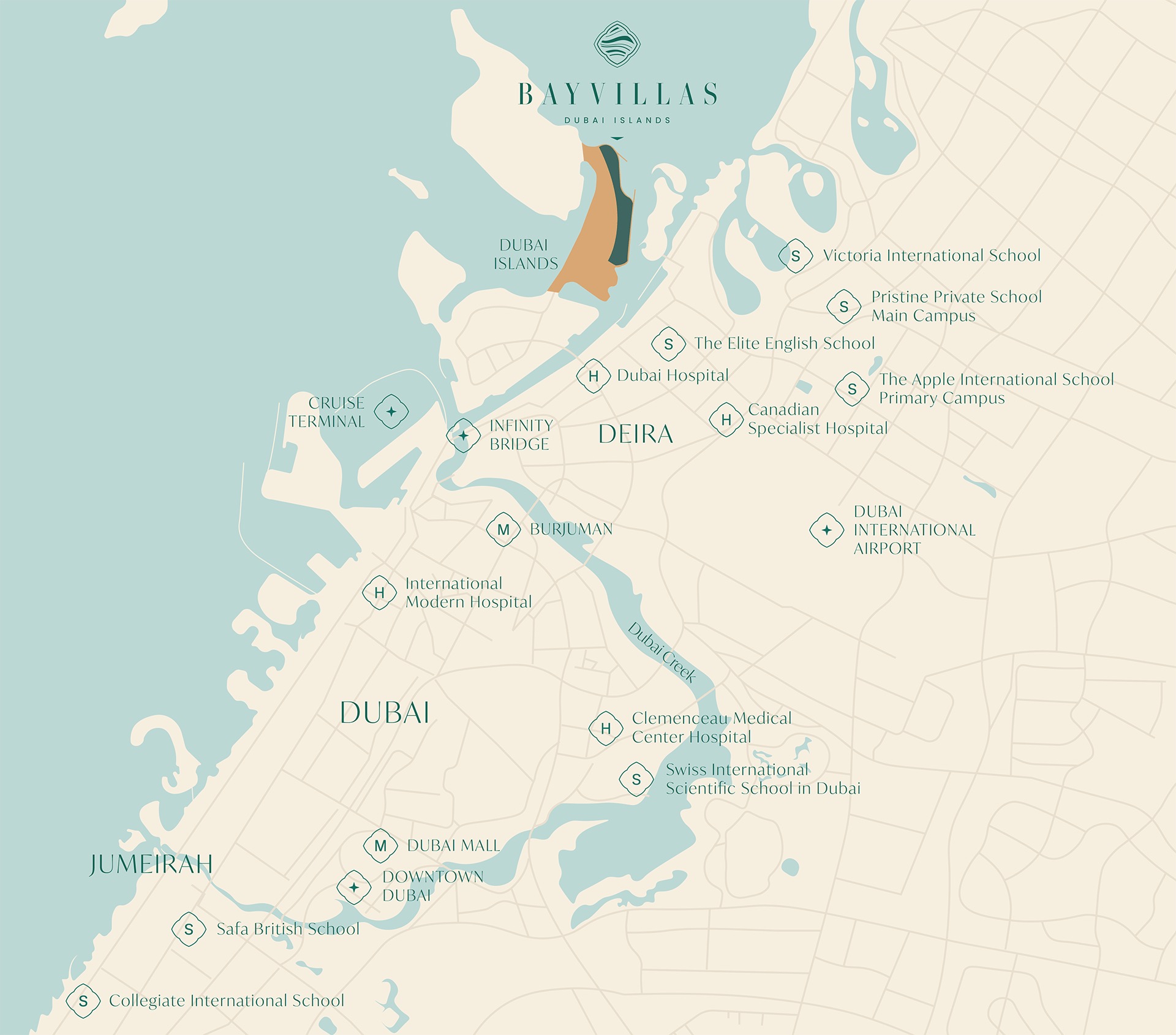 Bay Villas render, Dubai