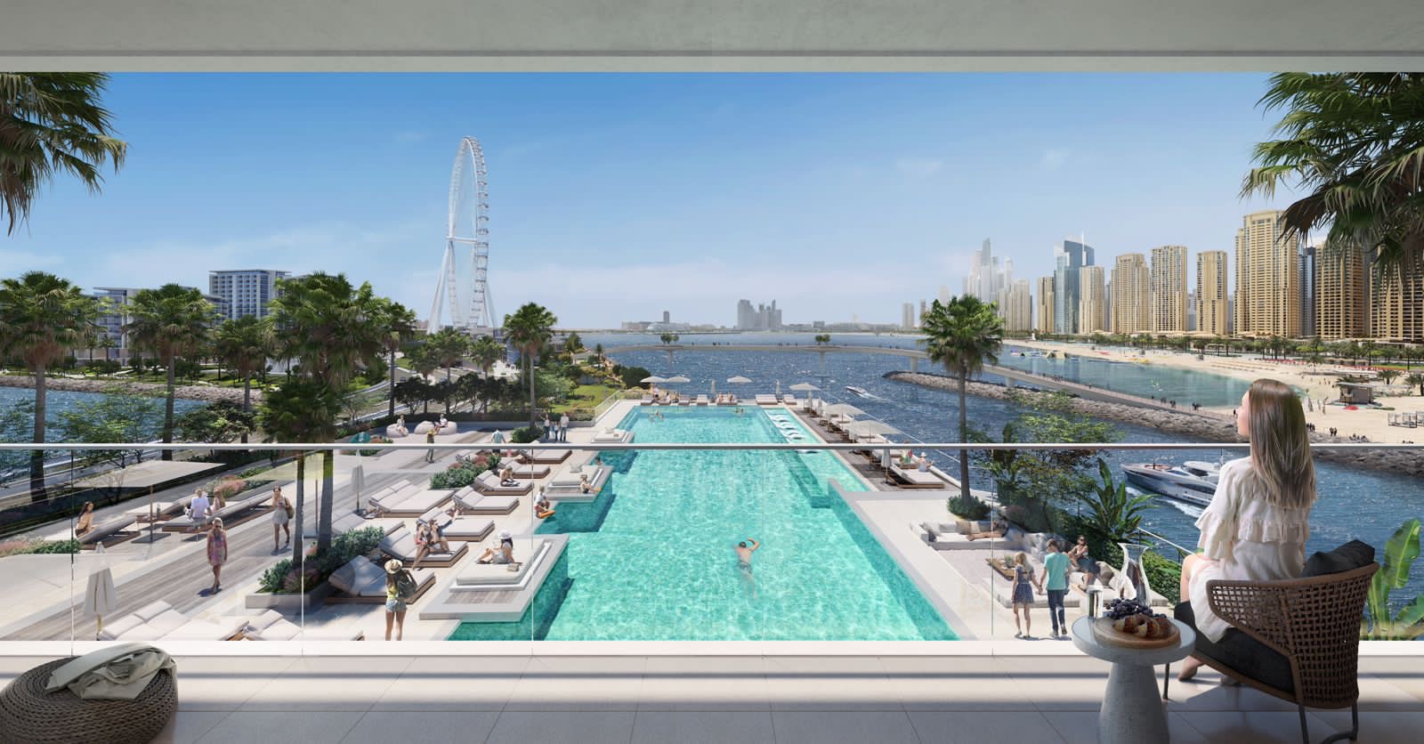 Инфраструктура Bluewaters Island, Дубай