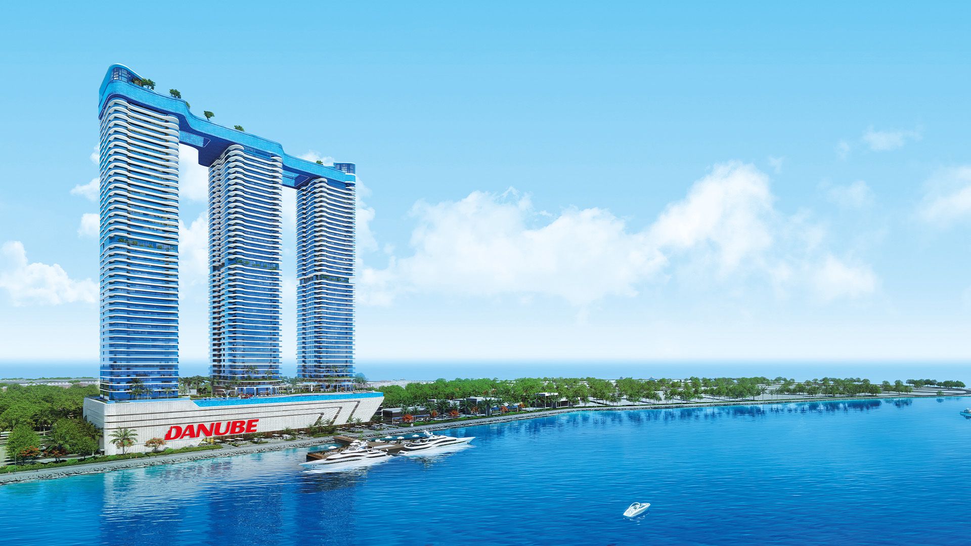 Danube Oceanz towers in Dubai Maritime City