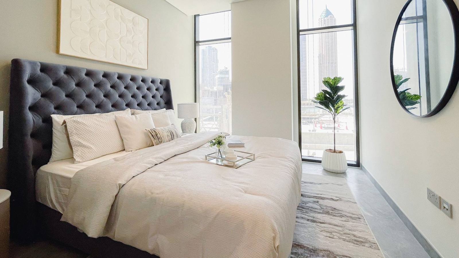 Спальня с видом на Downtown — Peninsula от Select Group, рендер застройщика