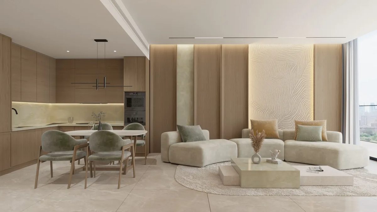 Samana Portside apartment interior — developer render